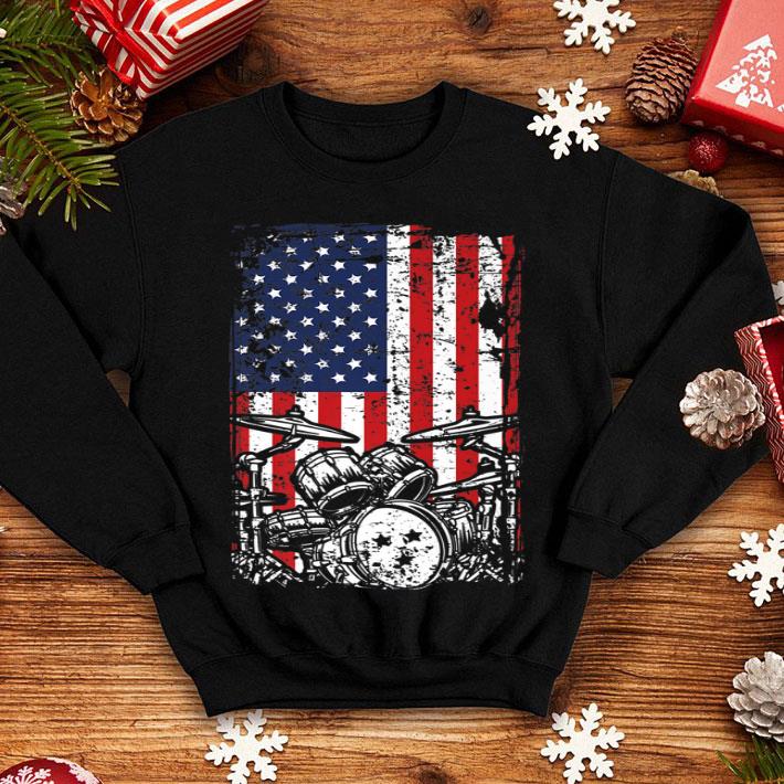4th of July American Flag Drumming Father Day shirt 4 - 4th of July American Flag Drumming Father Day shirt