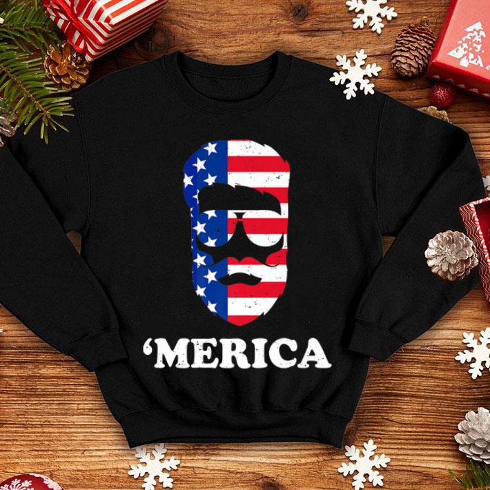 4th of July Merica Beard American Flag Patriotic shirt 4 - 4th of July 'Merica Beard American Flag Patriotic shirt