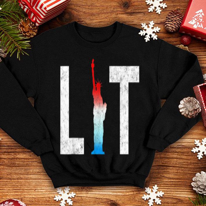 Lit Red White Blue Statue of Liberty shirt 4 - Lit Red White Blue Statue of Liberty shirt