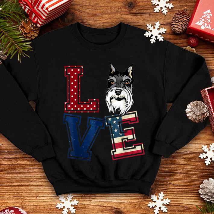 Love Miniature Schnauzer American Flag 4th Of July shirt 4 - Love Miniature Schnauzer American Flag 4th Of July shirt