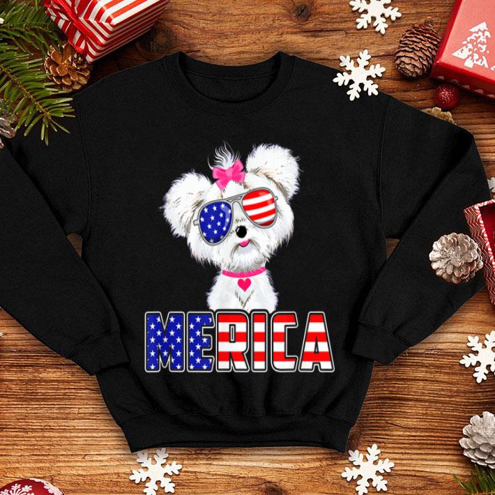 Merica Maltese 4th Of July USA Flag Patriotic Dog shirt 4 - Merica Maltese 4th Of July USA Flag Patriotic Dog shirt