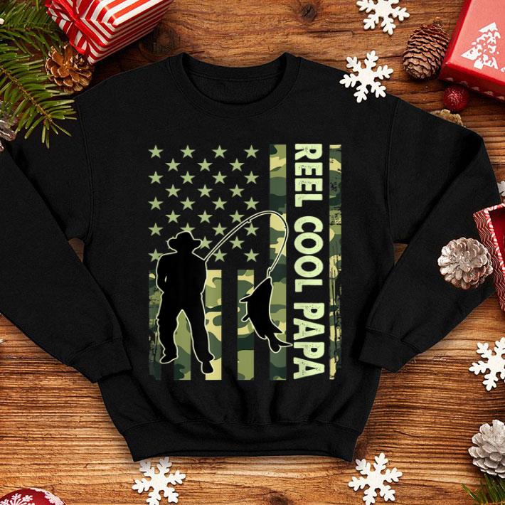 Reel Cool Papa Camouflage American Flag Father Day shirt 4 1 - Reel Cool Papa Camouflage American Flag Father Day shirt