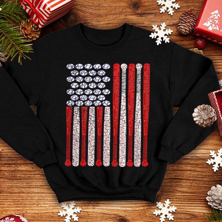 Vintage American Flag 4th July for Baseball shirt 4 - Vintage American Flag 4th July for Baseball shirt
