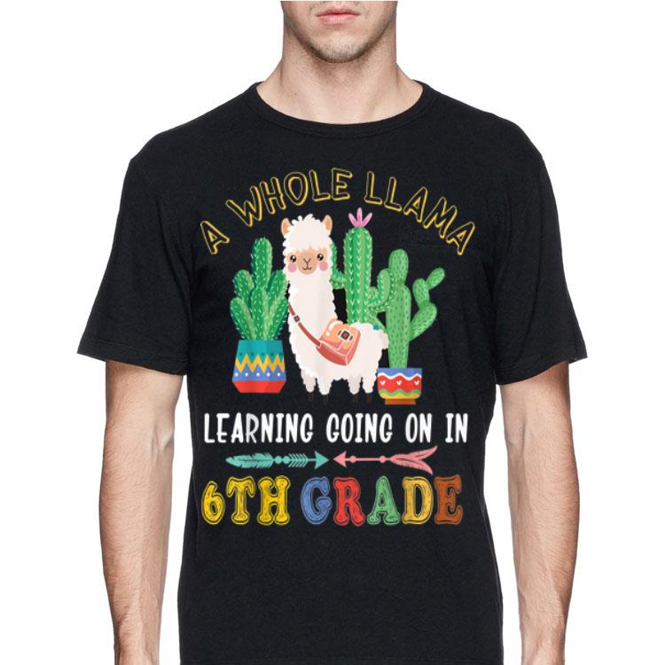 A Whole Llama Learning Going On 6th grade Back To School shirt 4 - A Whole Llama Learning Going On 6th grade Back To School shirt