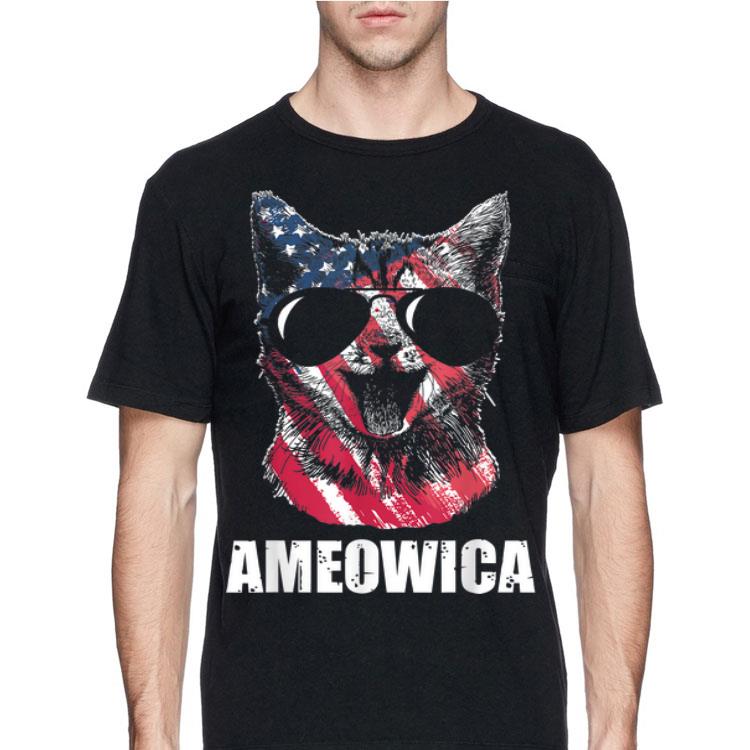 Ameowica Usa American Flag Patriot Love Cat shirt 4 - Ameowica Usa American Flag Patriot Love Cat shirt