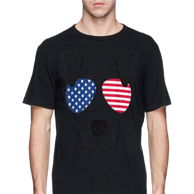 Dog Pit bull US Flag Sunglasses Graphic shirt 4 - Dog Pit bull US Flag Sunglasses Graphic shirt