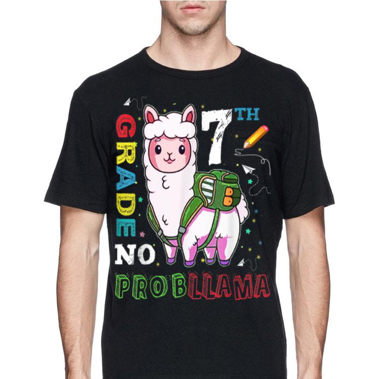 First Day Of 7th Grade No Probllama Llama Back To School shirt 4 - First Day Of 7th Grade No Probllama Llama Back To School shirt