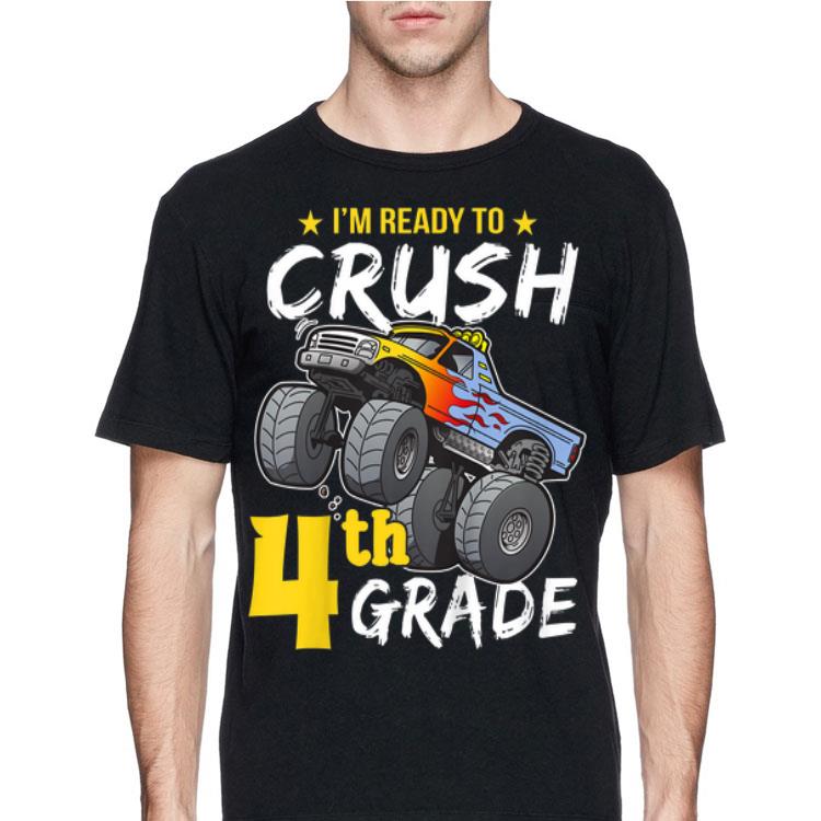 Kids 4th Grade Monster Truck Back to School Boys shirt 4 - Kids 4th Grade Monster Truck Back to School Boys shirt