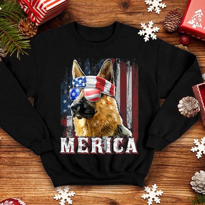Merica German Shepherd Dog 4Th Of July American Flag shirt 4 - Merica German Shepherd Dog 4Th Of July American Flag shirt