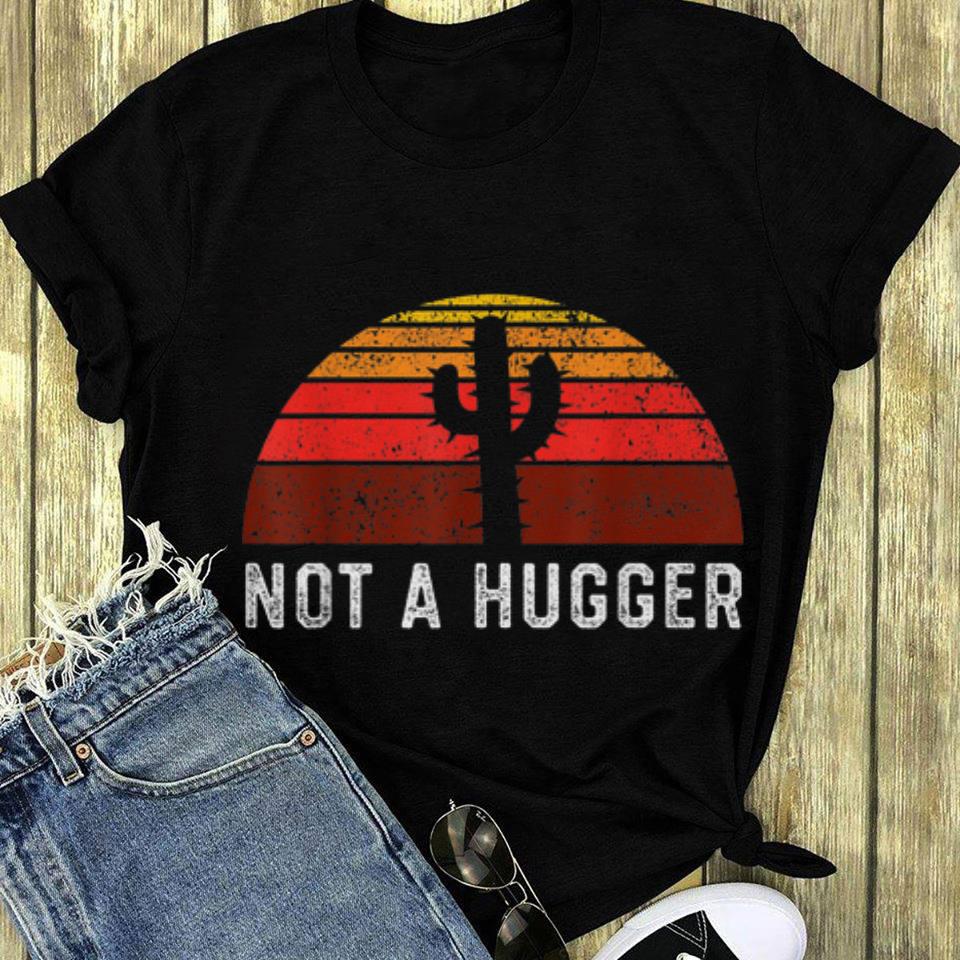 Not a Hugger Cactus Retro Vintage long sleeve 1 - Not a Hugger Cactus Retro Vintage long sleeve