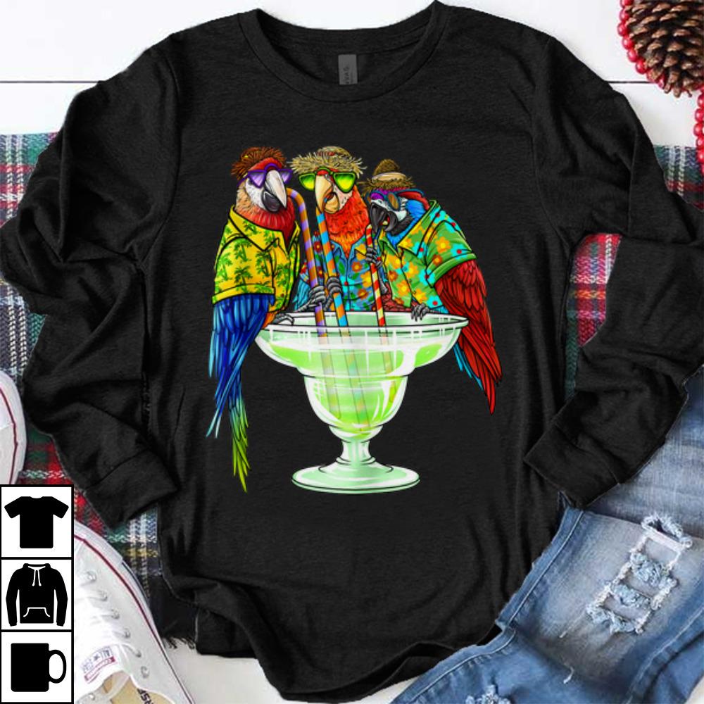 Premium Parrots Drinking Margarita Hawaiin shirt 1 - Premium Parrots Drinking Margarita Hawaiin shirt