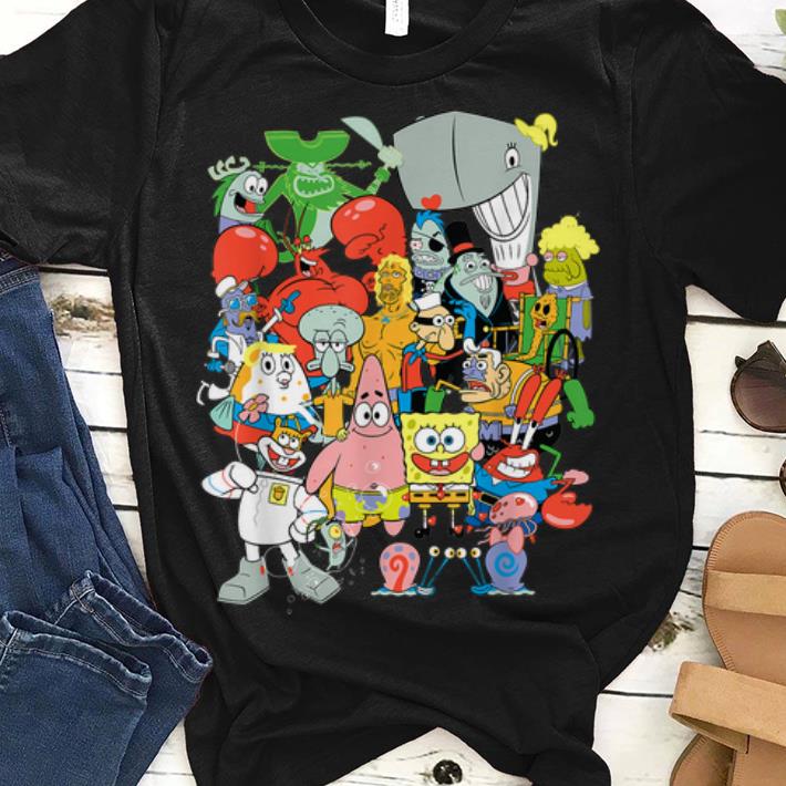 Spongebob Squarepants Cast Of Characters guy tee 1 1 - Spongebob Squarepants Cast Of Characters guy tee