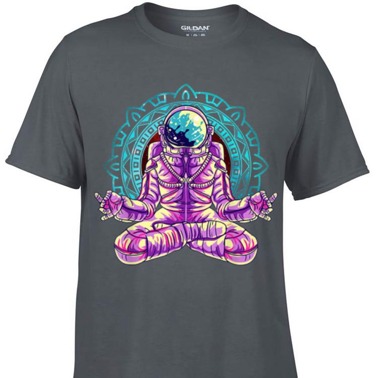 Awesome Astronaut Yoga Lotus Pose Meditation shirt, hoodie, sweater, longsleeve t-shirt