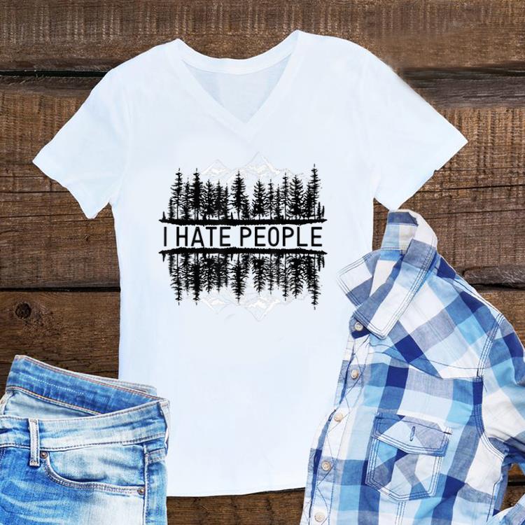 Awesome I hate people upside down forest shirt 1 - Awesome I hate people upside down forest shirt