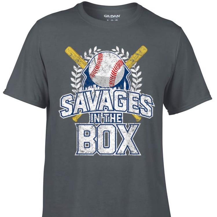 Awesome Savages In The Box Baseball shirt 1 - Awesome Savages In The Box Baseball shirt