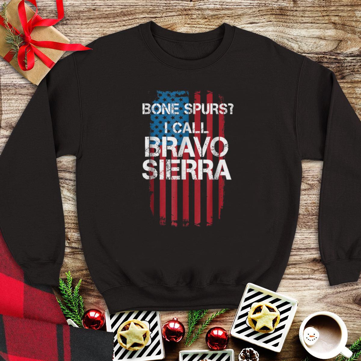 Bone Spurs I Call Bravo Sierra American Flag sweater 1 - Bone Spurs I Call Bravo Sierra American Flag sweater