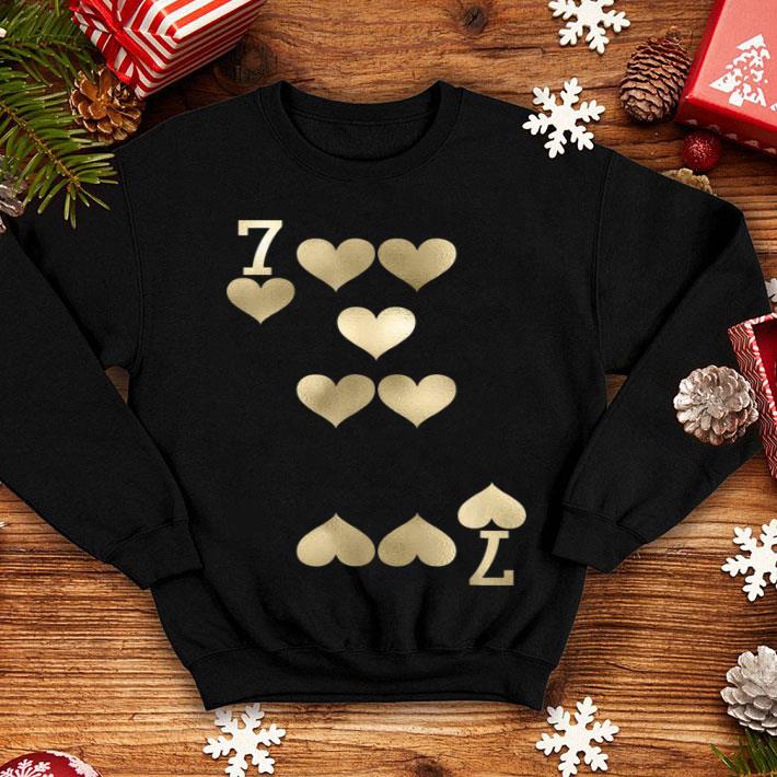 Funny 7 Of Hearts Playing Card Halloween Costume shirt 4 - Funny 7 Of Hearts - Playing Card Halloween Costume shirt