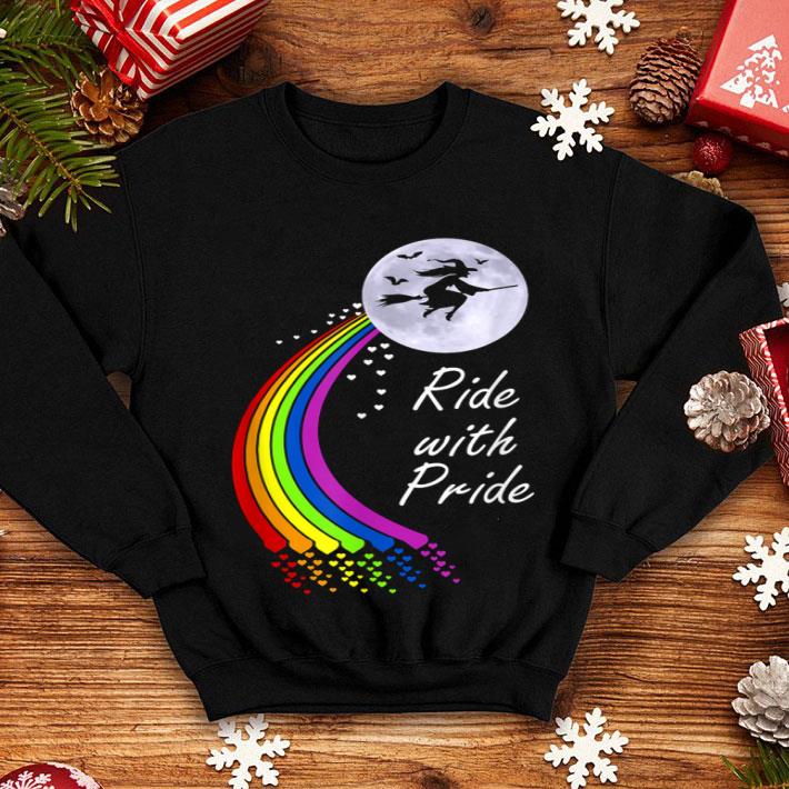 Funny Halloween Witch Ride With Pride Lgbt Parody Funny shirt 4 - Funny Halloween Witch Ride With Pride Lgbt Parody Funny shirt