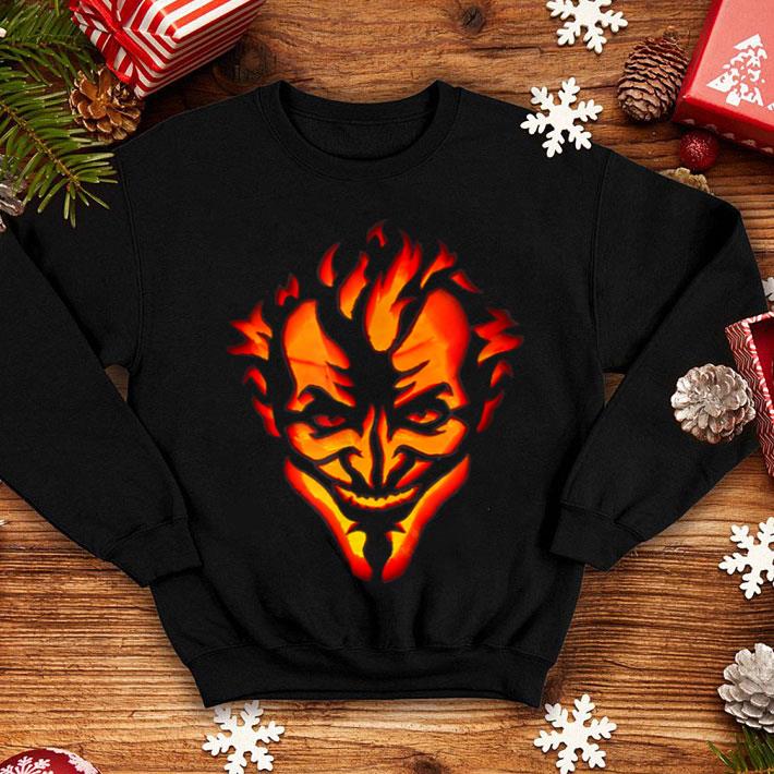 Funny Joker Carved Pumpkin Jack o lantern Halloween shirt 4 - Funny Joker Carved Pumpkin Jack-o-lantern Halloween shirt