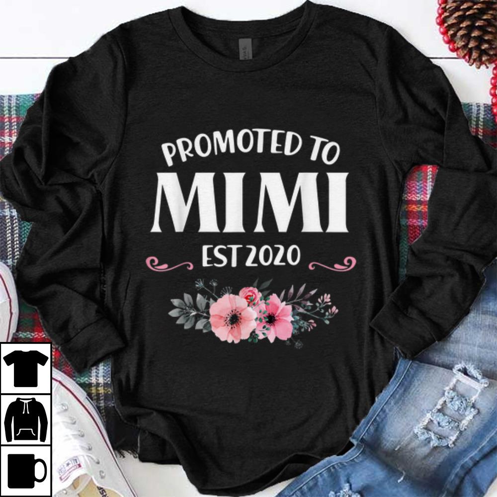 Funny Promoted to Mimi Est 2020 Floral shirt 1 - Funny Promoted to Mimi Est 2020 Floral shirt