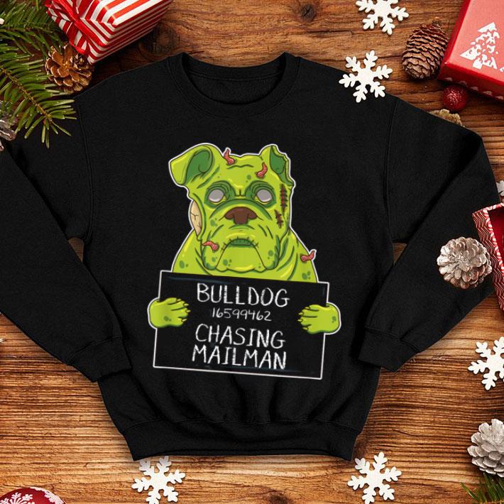 Top Bulldog Zombie Chasing Mailman Halloween Gifts Dog Lover shirt 4 - Top Bulldog Zombie Chasing Mailman Halloween Gifts Dog Lover shirt