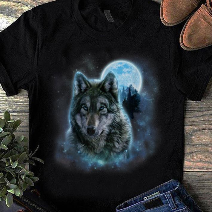 Top Grey Wolf Hunting Ground Icy Moon Forest Galaxy shirt 1 - Top Grey Wolf Hunting Ground Icy Moon Forest Galaxy shirt