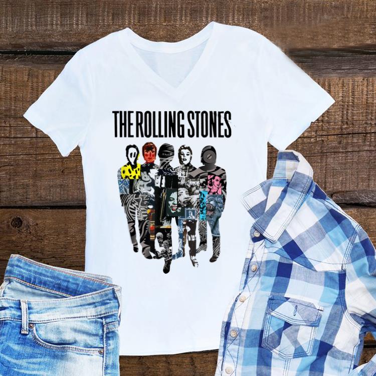 Top Rolling Stones Official Silhouette Collage shirt 1 - Top Rolling Stones Official Silhouette Collage shirt