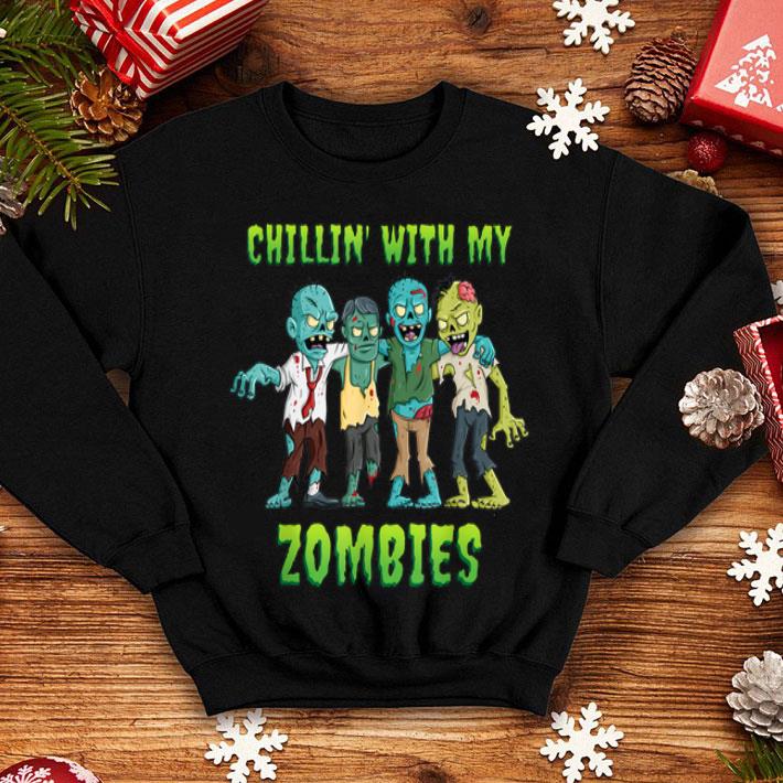 Beautiful Chillin With My Zombies Halloween Boys Kids Funny shirt 4 1 - Beautiful Chillin With My Zombies Halloween Boys Kids Funny shirt