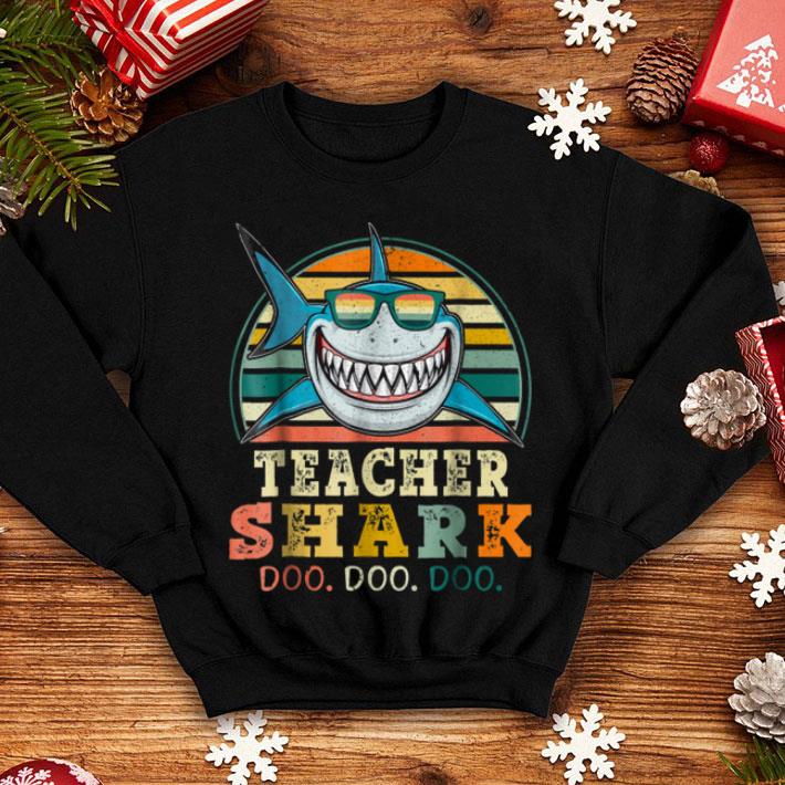 Hot Retro Vintage Teacher Shark Halloween Costume Gift shirt 4 - Hot Retro Vintage Teacher Shark Halloween Costume Gift shirt