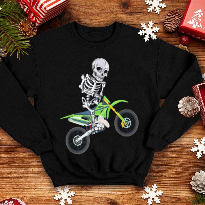 Skeleton Dirt Bike Motocross Biker Halloween shirt 4 - Skeleton Dirt Bike Motocross Biker Halloween shirt
