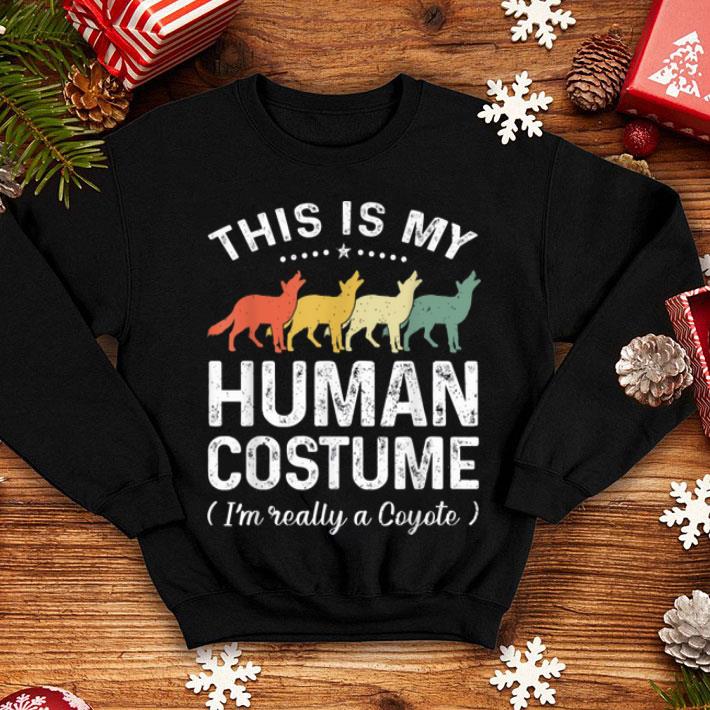 This Is My Human Costume Vintage Coyote Halloween shirt 4 - This Is My Human Costume Vintage Coyote Halloween shirt