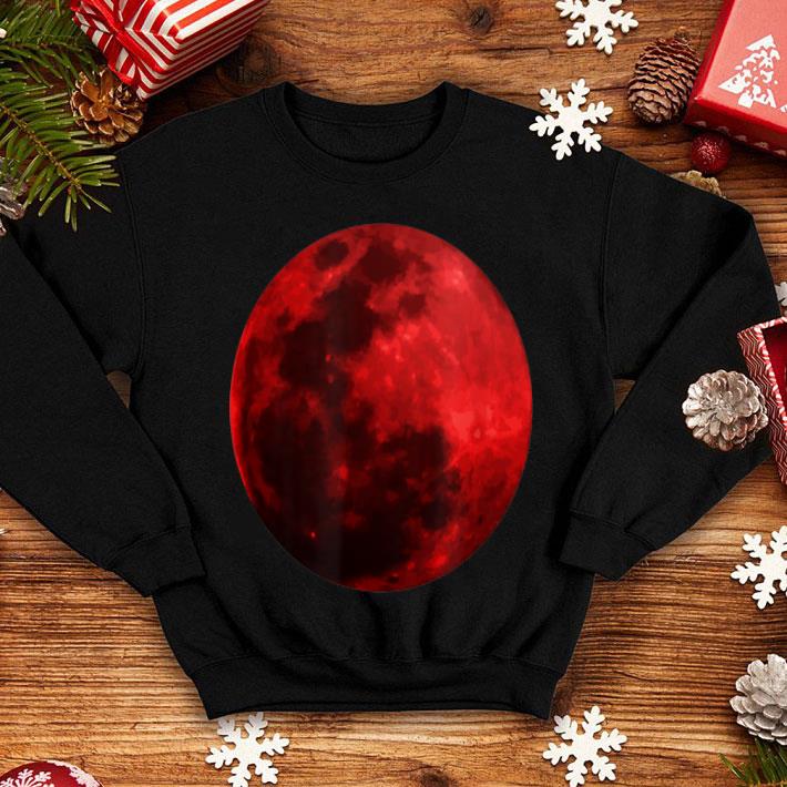 Top Blood Red Moon Graphic Realistic Tee shirt 4 - Top Blood Red Moon Graphic Realistic Tee shirt