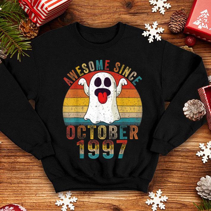 Awesome Awesome Since October 1997 Birthday Gift Boo Ghost Halloween shirt 4 - Awesome Awesome Since October 1997 Birthday Gift Boo Ghost Halloween shirt