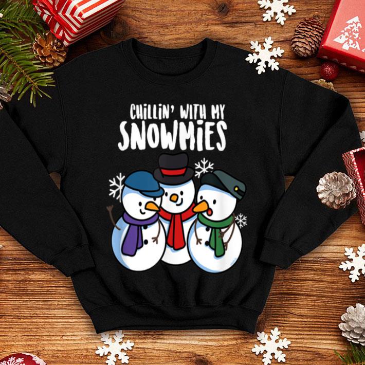 Awesome Chillin with my Snowmies Funny Christmas Gift Xmas shirt 4 - Awesome Chillin with my Snowmies Funny Christmas Gift Xmas shirt