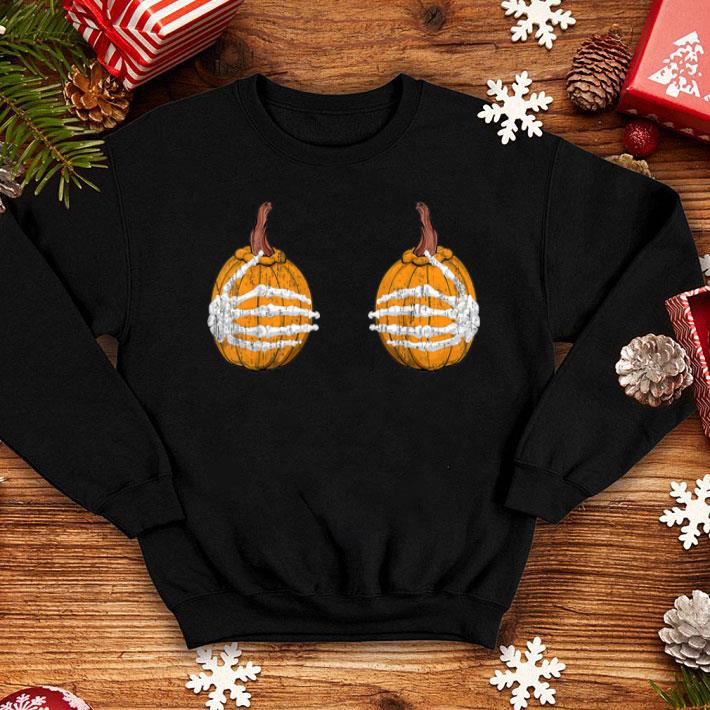 Awesome Funny Vintage Boobs Pumpkin Skeleton Hand Halloween shirt 4 - Awesome Funny Vintage Boobs Pumpkin Skeleton Hand Halloween shirt