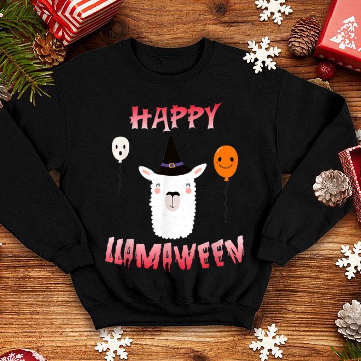 Beautiful Cool Llama Witch costume halloween Happy Llamaween shirt 4 - Beautiful Cool Llama Witch costume halloween Happy Llamaween shirt