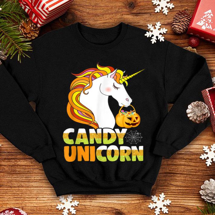Hot Cute Candy Corn Unicorn Halloween Girls Outfit shirt 4 - Hot Cute Candy Corn Unicorn Halloween Girls Outfit shirt