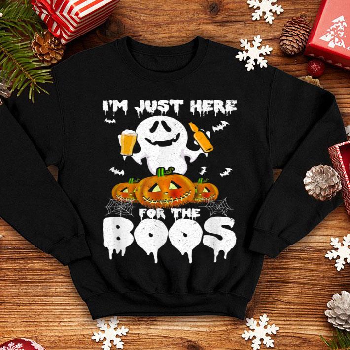 Hot I m Just Here For The Boos Funny Halloween Beer Tee shirt 4 - Hot I'm Just Here For The Boos Funny Halloween Beer Tee shirt