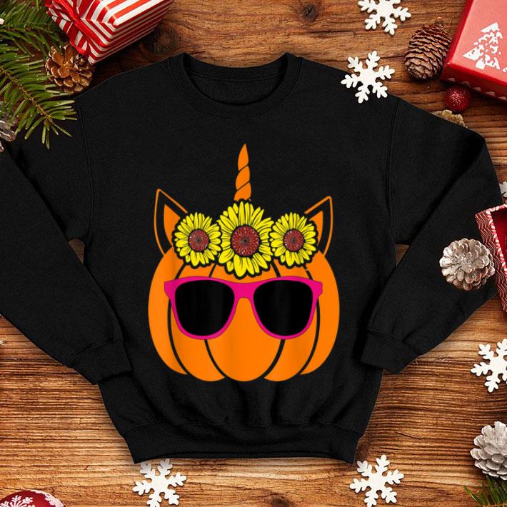 Nice Cute Unicorn Pumpkin Sunflower For Woman Who Loves Halloween shirt 4 - Nice Cute Unicorn Pumpkin Sunflower For Woman Who Loves Halloween shirt