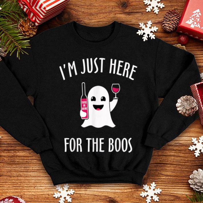 Nice I m Just Here For The Boos Wine Halloween shirt 4 - Nice I'm Just Here For The Boos Wine Halloween shirt