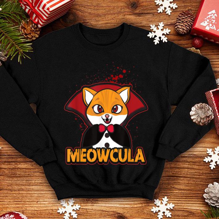 Nice Meowcula Funny Cat Vampire Dracula Halloween Kitty shirt 4 - Nice Meowcula Funny Cat Vampire Dracula Halloween Kitty shirt