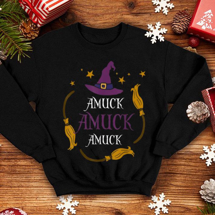 Official Amuck witch broom halloween Gift shirt 4 - Official Amuck witch broom halloween Gift shirt