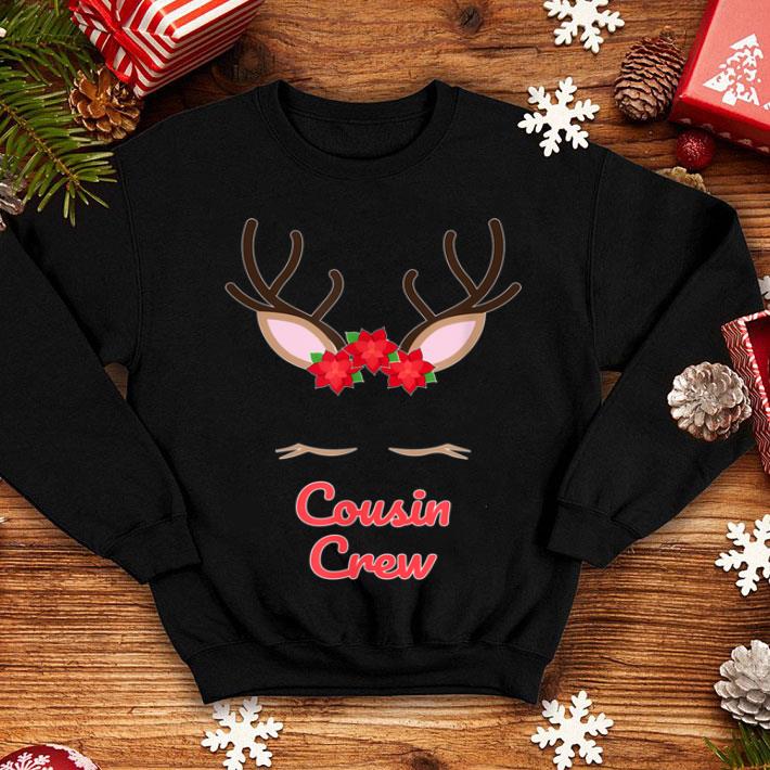 Official Christmas Cousin Crew Reindeer Face Cute Matching Pajama shirt 4 - Official Christmas Cousin Crew Reindeer Face Cute Matching Pajama shirt