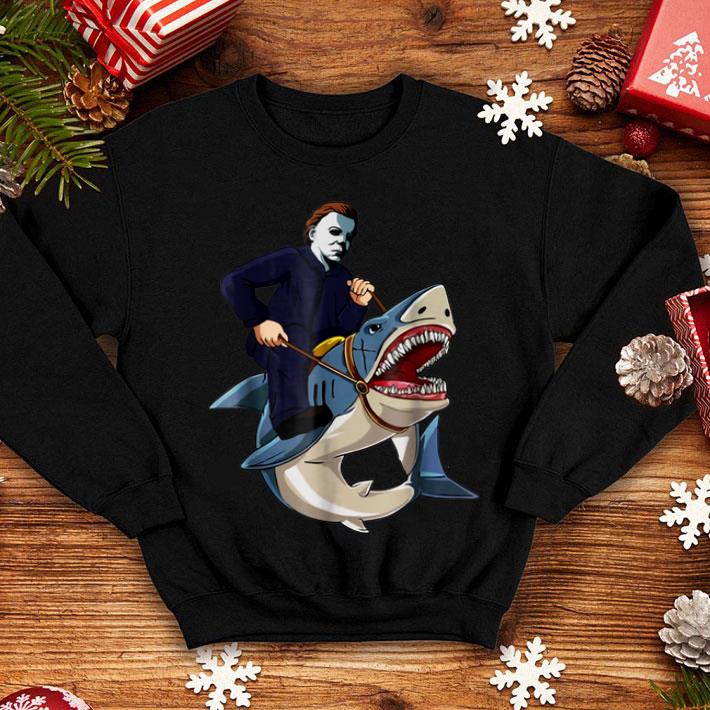 Official Jason Riding Shark Funny Halloween Graphic Costume shirt 4 - Official Jason Riding Shark Funny Halloween Graphic Costume shirt