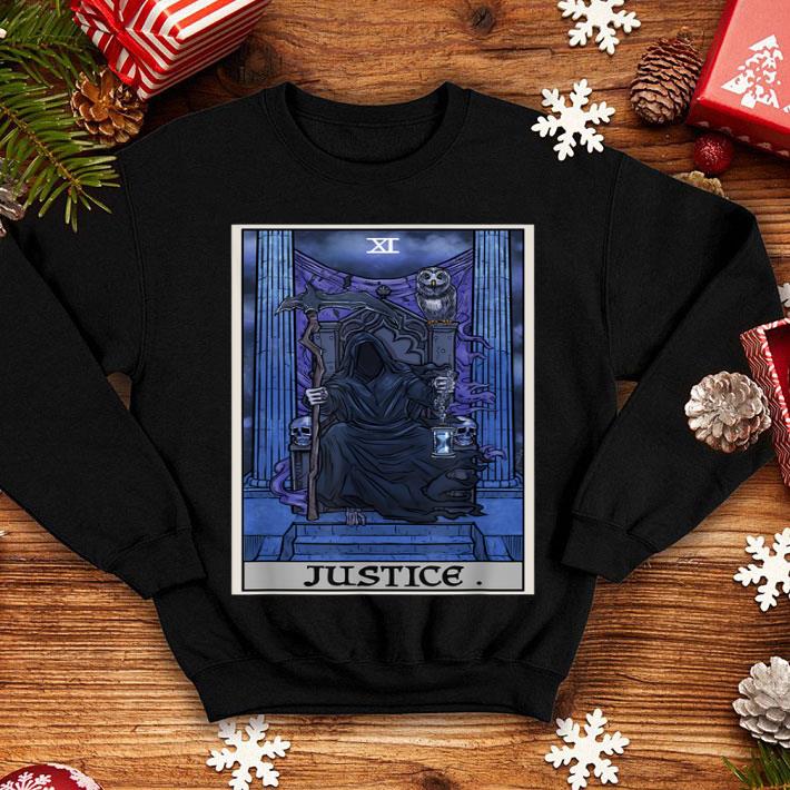 Official Justice Tarot Card Grim Reaper Halloween Gothic Witch Gift shirt 4 - Official Justice Tarot Card Grim Reaper Halloween Gothic Witch Gift shirt