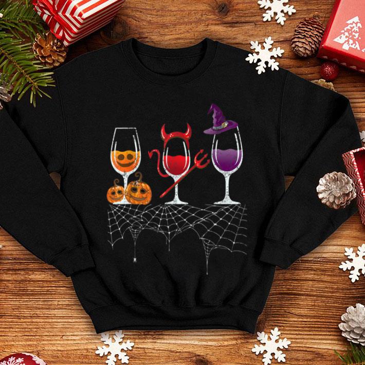 Premium Vintage Halloween Red Wine Glass Pumpkin Devil Witch Cute shirt 4 - Premium Vintage Halloween Red Wine Glass Pumpkin Devil Witch Cute shirt