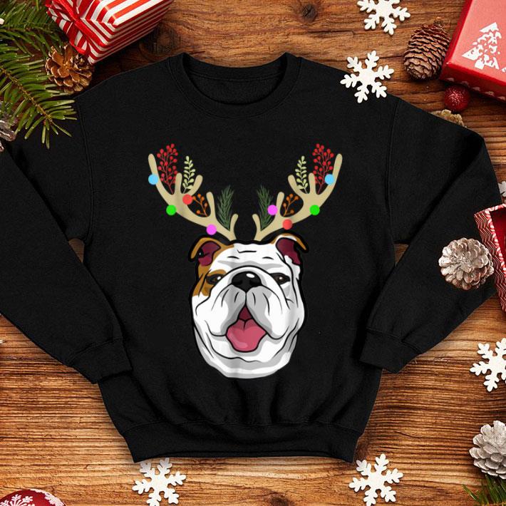 Premium XMAS Funny Bulldogs with Antlers Christmas Xmas Tee shirt 4 - Premium XMAS Funny Bulldogs with Antlers Christmas Xmas Tee shirt