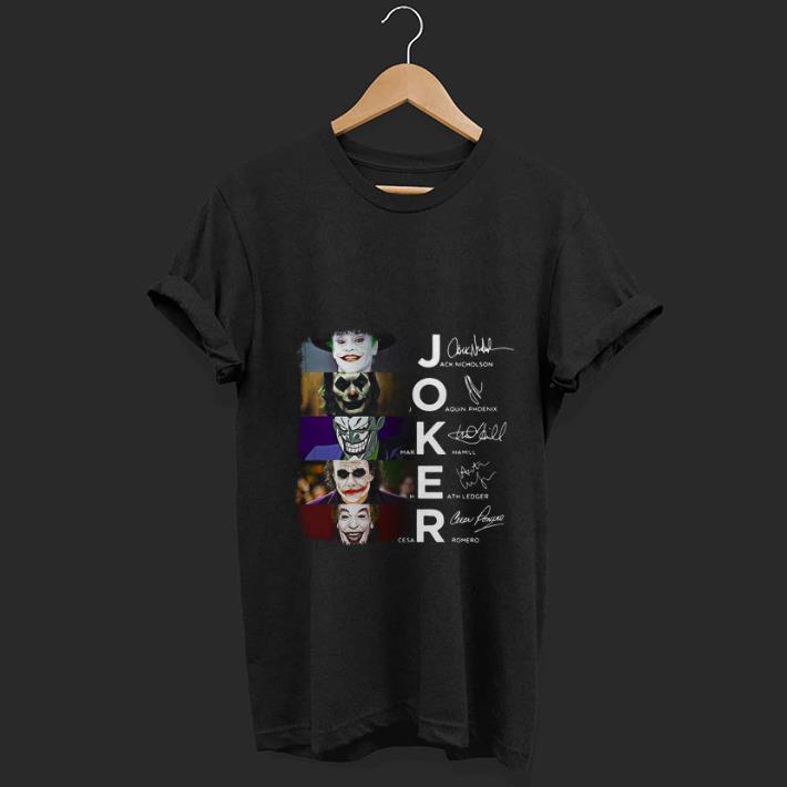 Premium trending Joker Jack Nicholson Joaquin Phoenix Mark Hamill Heath Ledger Cesar Romero shirt 1 - Premium trending Joker Jack Nicholson Joaquin Phoenix Mark Hamill Heath Ledger Cesar Romero shirt