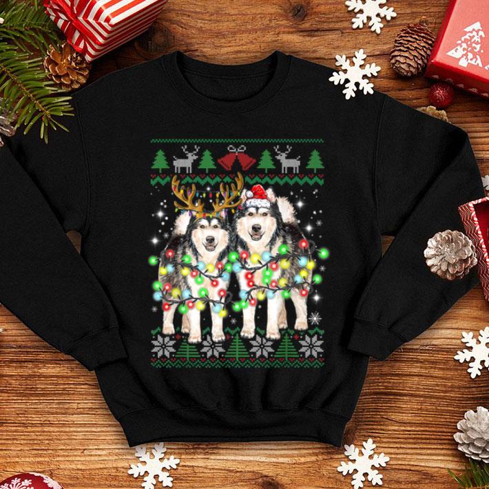 Awesome Alaskan Malamute Ugly Christmas Dog Funny Christmas Gifts shirt 4 - Awesome Alaskan Malamute Ugly Christmas Dog Funny Christmas Gifts shirt