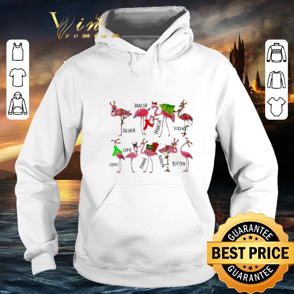 Awesome Christmas flamingos dancer dasher prancer vixen comet cupid shirt 4 - Awesome Christmas flamingos dancer dasher prancer vixen comet cupid shirt